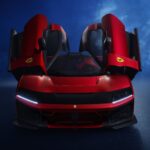 F80__Ferrari’s_new_supercar front view wing doors open