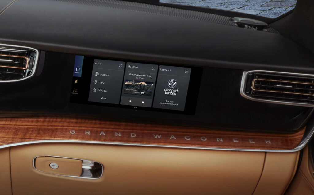2026 Jeep Grand Wagoneer Secondary Infortainment